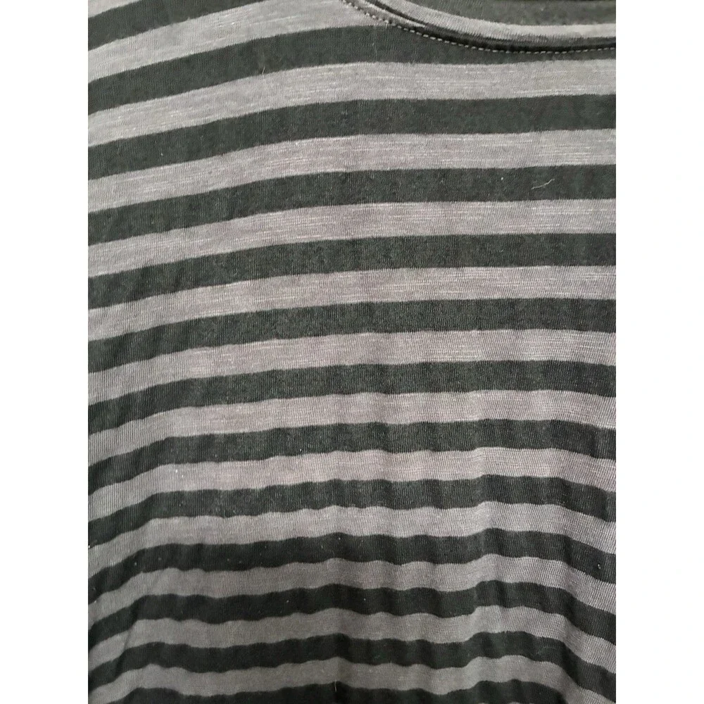 Michael Stars Long Sleeve Shirt Women’s Medium Black Striped The Original Tee